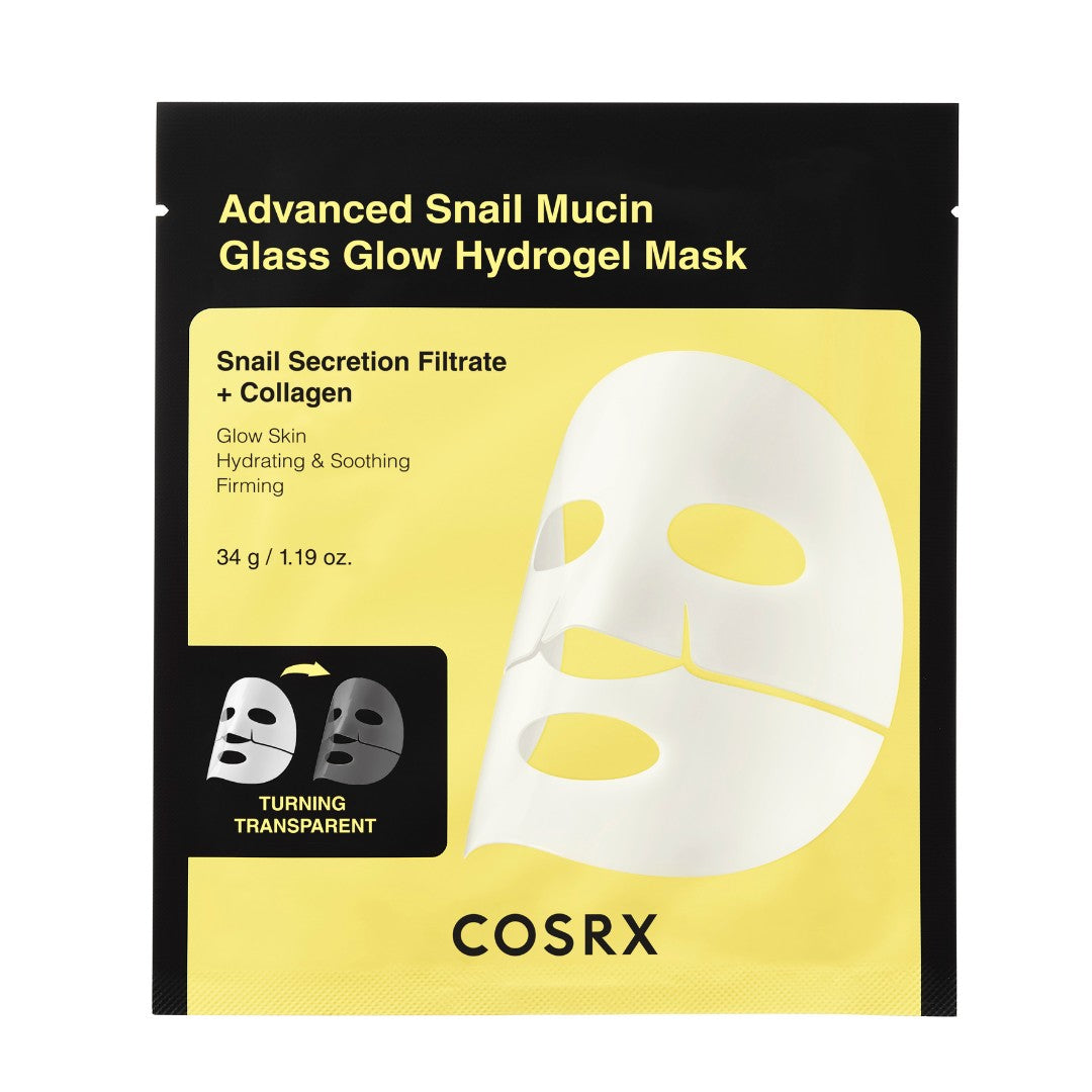 Advanced Snail Mucin Glass Glow Hydrogel x3 Masks
