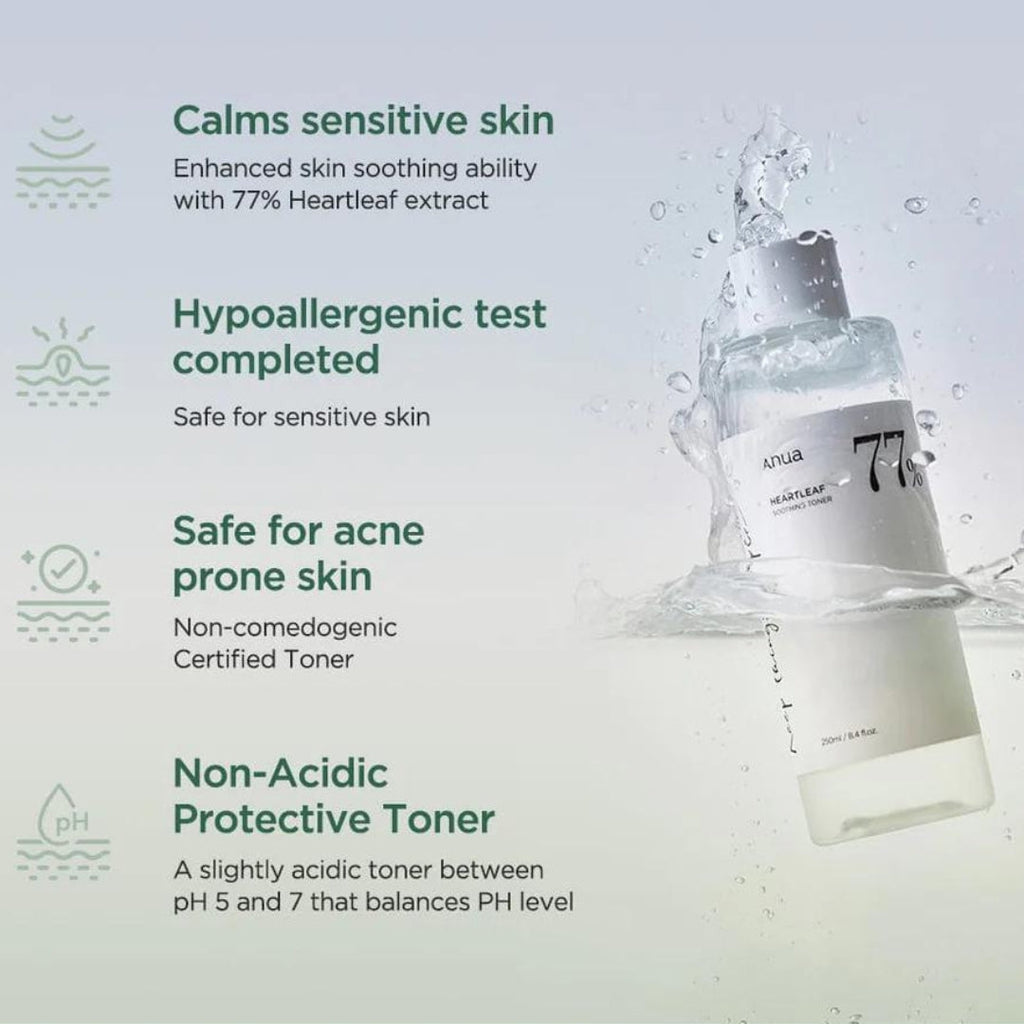 HEARTLEAF 77% SOOTHING TONER