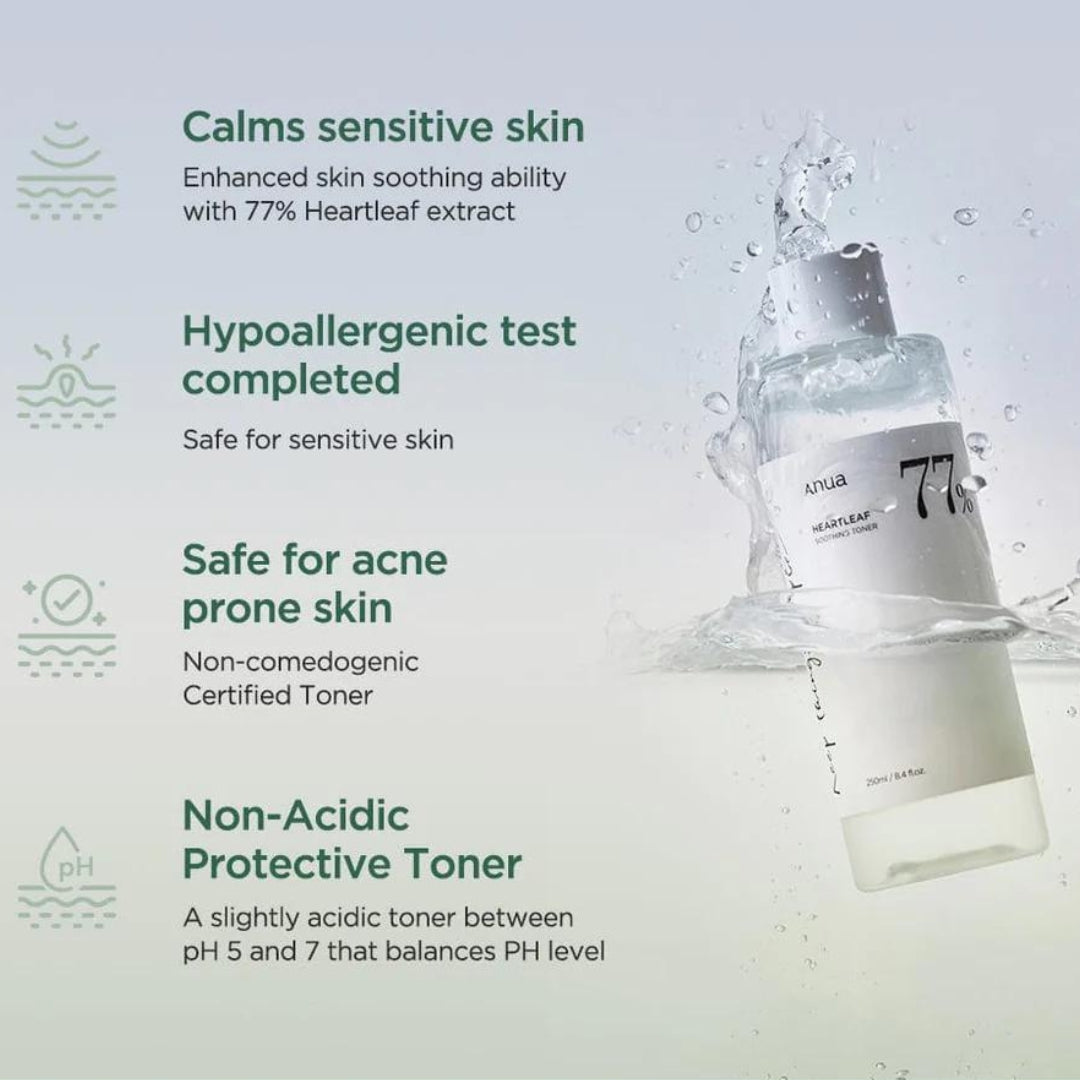 HEARTLEAF 77% SOOTHING TONER