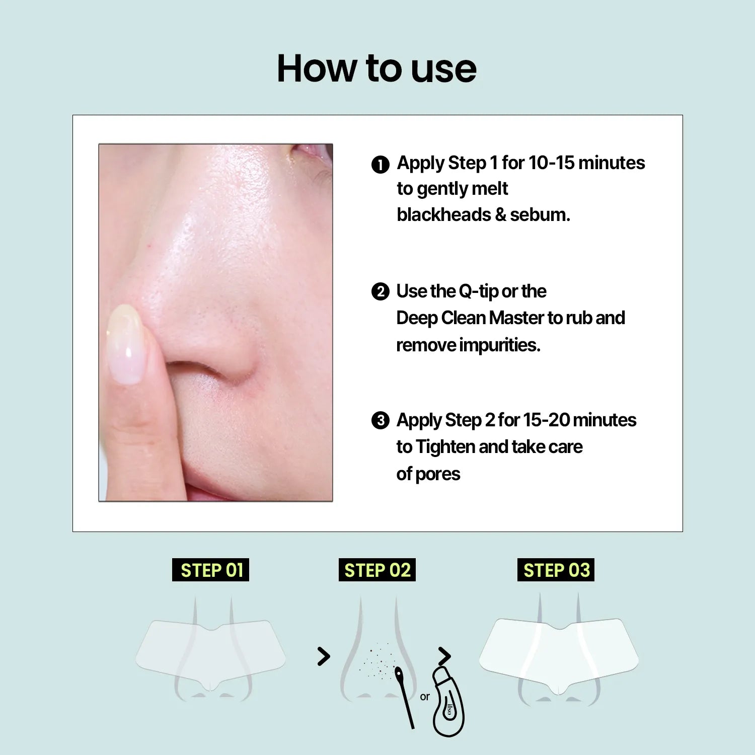 NATURAL MILD CLEAR NOSE PATCH - 5 SHEETS